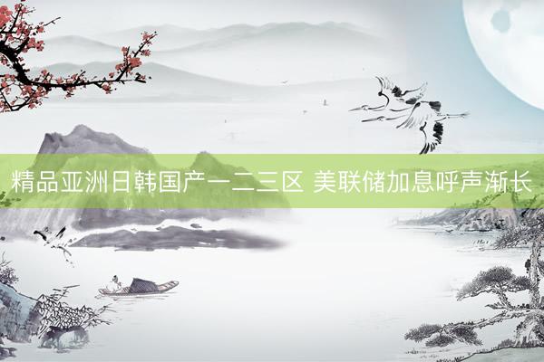 精品亚洲日韩国产一二三区 美联储加息呼声渐长