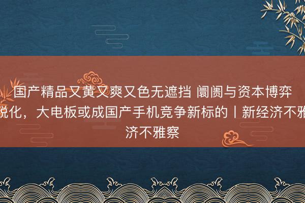 国产精品又黄又爽又色无遮挡 阛阓与资本博弈尖锐化，大电板或成国产手机竞争新标的丨新经济不雅察